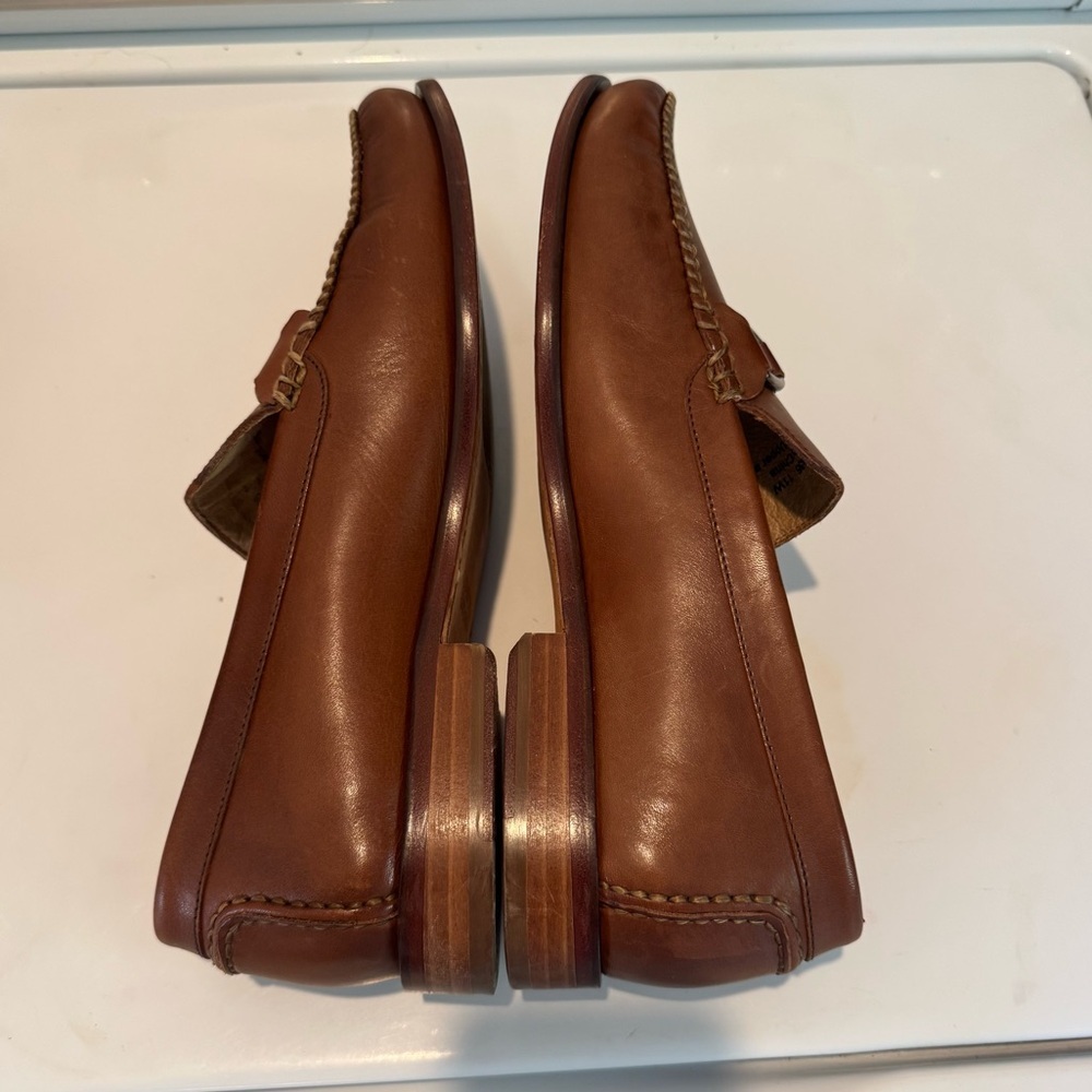 Johnston & Murphy Size Brown Leather Bit Slip On Driving
Loafers - Picture 4 of 8